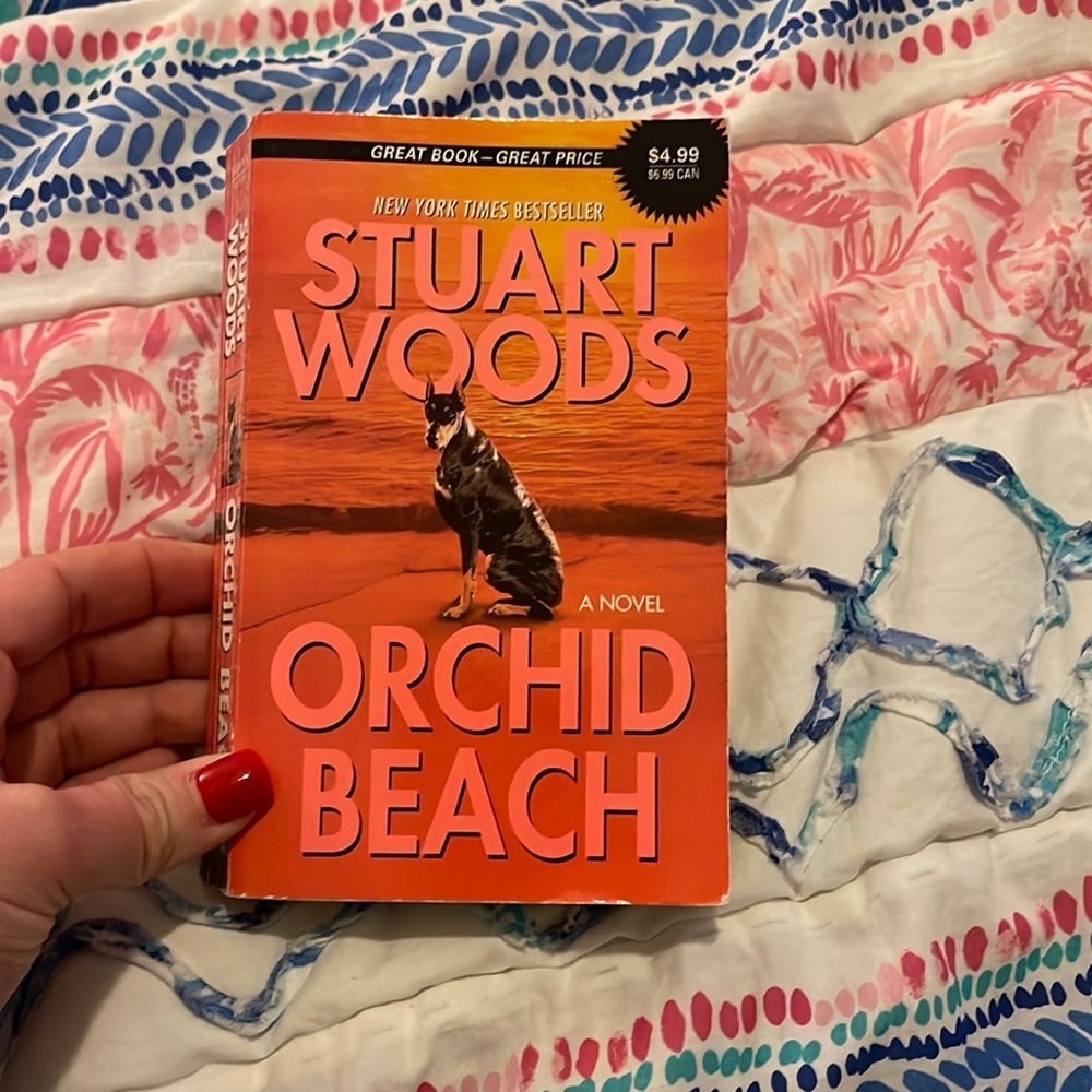 Stuart Woods Orchid Beach paperback novel